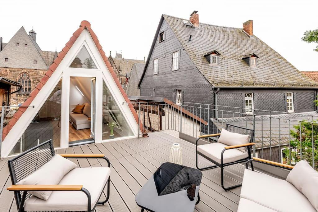 Himmlische Altstadt-Maisonette Marburg Exteriör bild